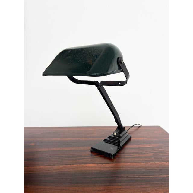 Vintage Articulated Desk Lamp with Black Frame from Erpe, 1930s For Sale - Image 12 of 13