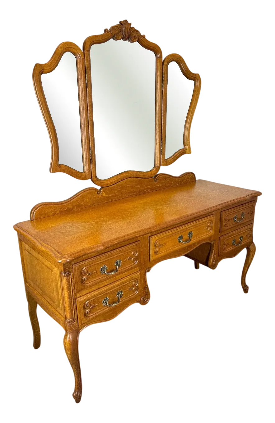 green emerald velvet dress Mango Wood Dressing Table Set 145cm  Om Home & Garden