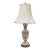 Late 20th Century Waterford Crystal Table Lamp – Diamond & Fan Cut With Scalloped Shade For Sale