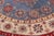 2020s Boho Chic Kazak Light Blue/Beige Wool Round Rug- 8'0''x8'0'' For Sale - Image 5 of 9