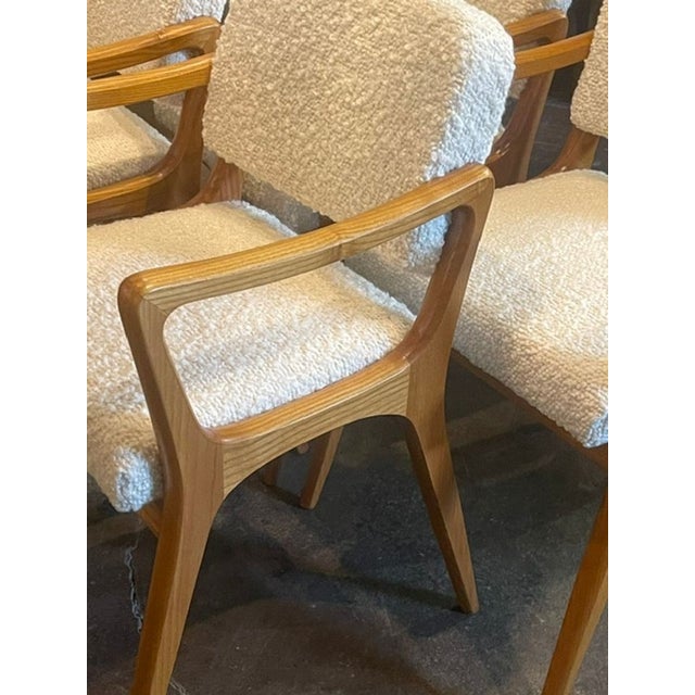 Mid-Century Modern Set of 4 Vintage Italian Gio Ponti Manner Chairs For Sale - Image 3 of 6