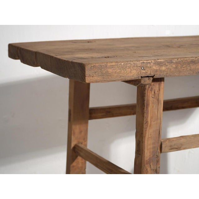 Rustic Vintage Foyer Console Table, 1920 For Sale - Image 3 of 13