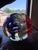 Antique Patriotic Red White and Blue Glass Door Stop For Sale - Image 4 of 12