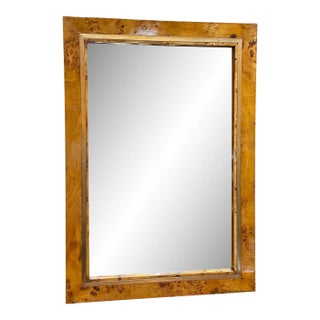 Vintage Italian Rectangular Wall Mirror by Romeo Rega 1980s For Sale