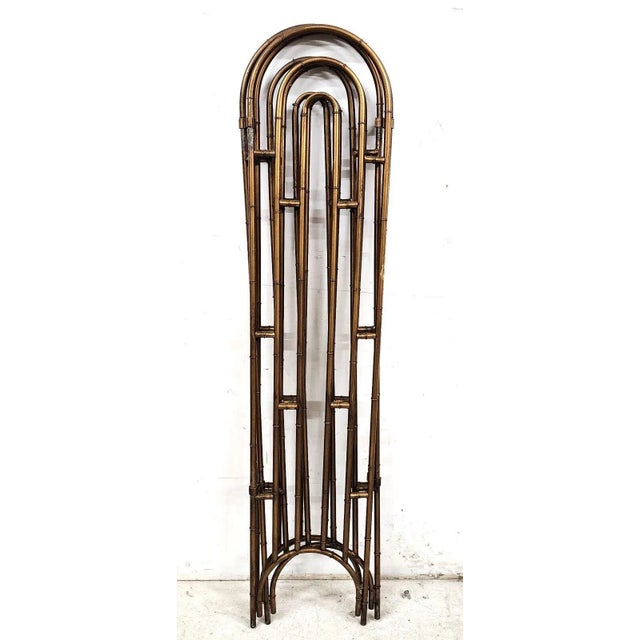 MCM Vintage Room Divider Screen Paravant Steel Chairish