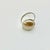 1940s Vintage Boho Chic Art Deco Hollywood Regency Mother of Pearl & Sterling Cocktail Ring, Size 8.5 For Sale - Image 10 of 11