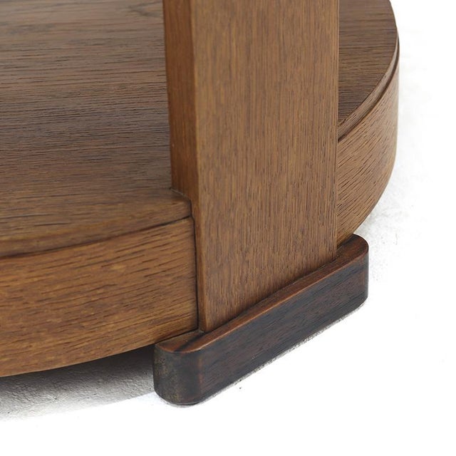 Wood Antique Art Deco Side Table For Sale - Image 7 of 9