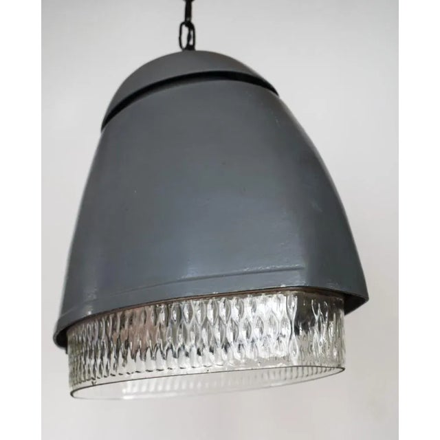 Gray Large Zeiss Icon Mirror Lamp, 1950s For Sale - Image 8 of 9