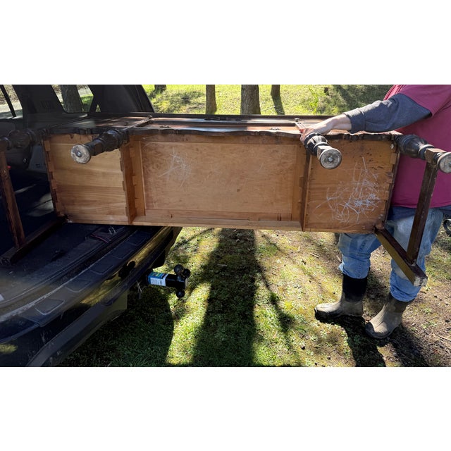 1920s Art Deco Jacobean Sideboard For Sale In Portland, OR - Image 6 of 12
