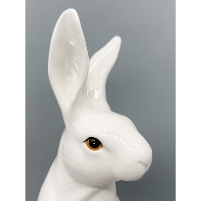Fitz and Floyd White Rabbit Figurine With Floral Accent | Butterfly Fields Collection - Spring, Easter, Cottagecore For Sale - Image 12 of 13