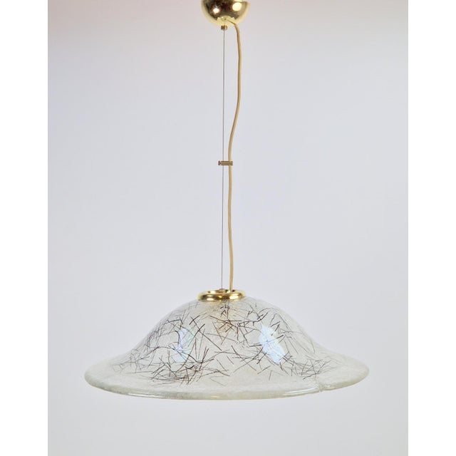 Metal Vintage Murano Glass Pendant Lights from Kaiser-Leuchten, 1960s For Sale - Image 7 of 18