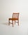 Set of 4 original vintage chairs from the 1960s. Featuring a teak wood frame and a lightly padded seat reupholstered in...