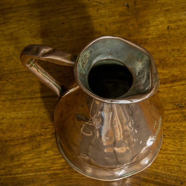 Victorian Copper Ale Flagon For Sale - Image 4 of 10