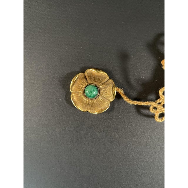 Gold Art Decò Gilt Bronze Doorbell attributed to Maison Charles, 1930s For Sale - Image 8 of 8