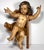 18th Century Baroque Polychrome Giltwood Putto Cherub Sculpture For Sale - Image 17 of 18