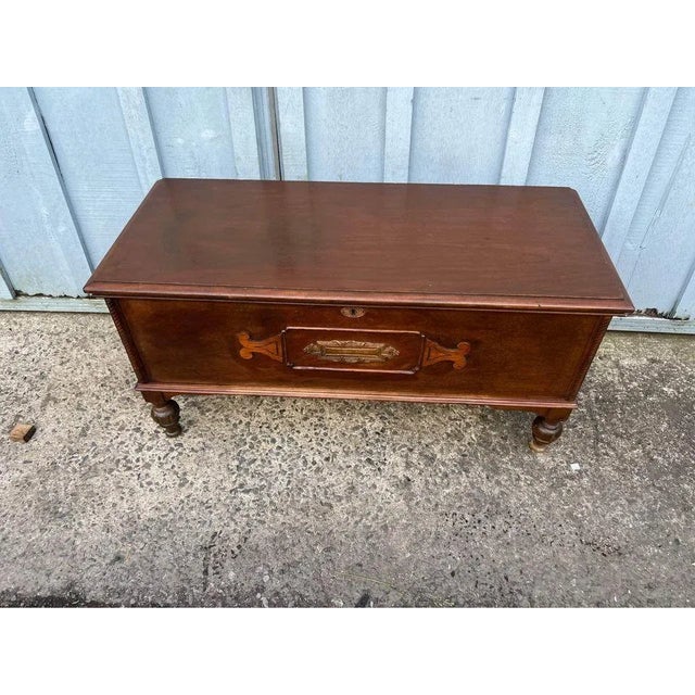 Early 20th Century Cedat Chest, Blanket Trunk For Sale - Image 9 of 11