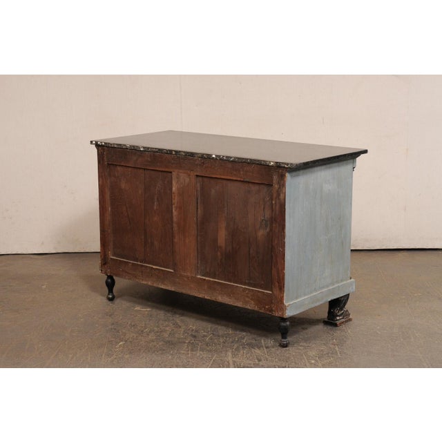 Wood 19th Century French Neoclassical Commode W/ Paw Front Feet For Sale - Image 7 of 11