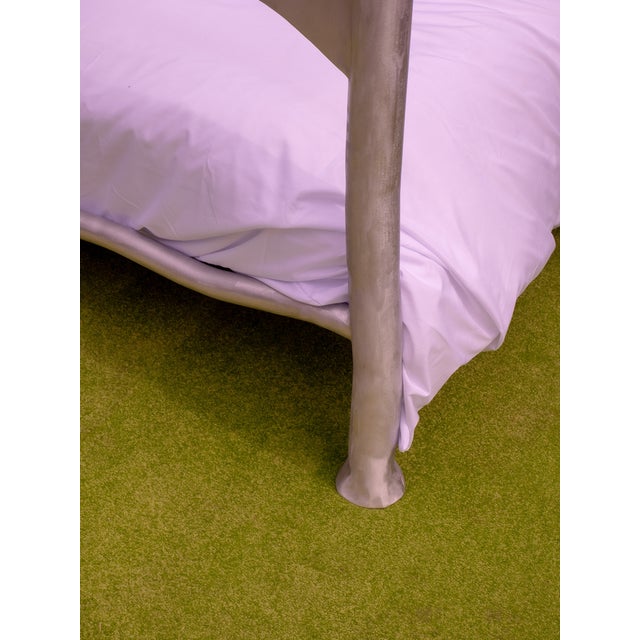 Contemporary Aluminium Sculptural Bed by Six Dots Design For Sale - Image 3 of 9