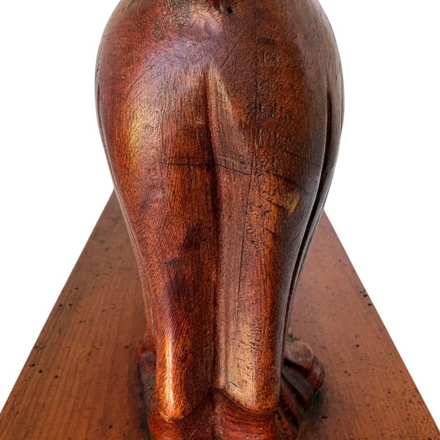 Late 19th Century Hand-Carved Wood Lion Sculpture For Sale - Image 16 of 18