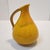 Mid-Century Modern Mid-Century Modern Harvest Gold Drip Glaze Ceramic Handled Pitcher Ewer - 7" For Sale - Image 3 of 7