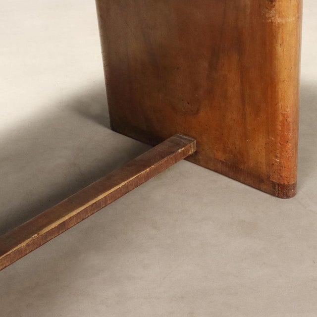 Wood Vintage Burl Veneer Wood Table, 1940s For Sale - Image 7 of 10