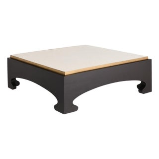 Arteriors Home Montreal White Resin Surface Coffee Table For Sale