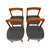Mid-Century Modern Teak Dining Chairs Uk Import – Set of 4 Danish Modern Style Black Vinyl Side Chairs. For Sale In Seattle - Image 6 of 12
