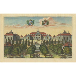 Swidde, The Östanå Manor in Gränna, 1692, Engraving For Sale