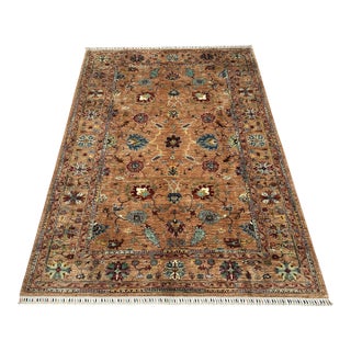 Camel Sultanabad Hand-Knotted Wool Rug - 9'3" X 6'9" For Sale
