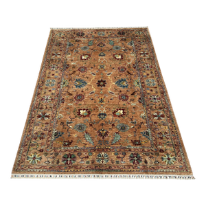Camel Sultanabad Hand-Knotted Wool Rug - 9'3" X 6'9"