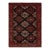 Vintage Persian Shiraz Rug in Red and Black Floral Patterns by Rug & Kilim For Sale