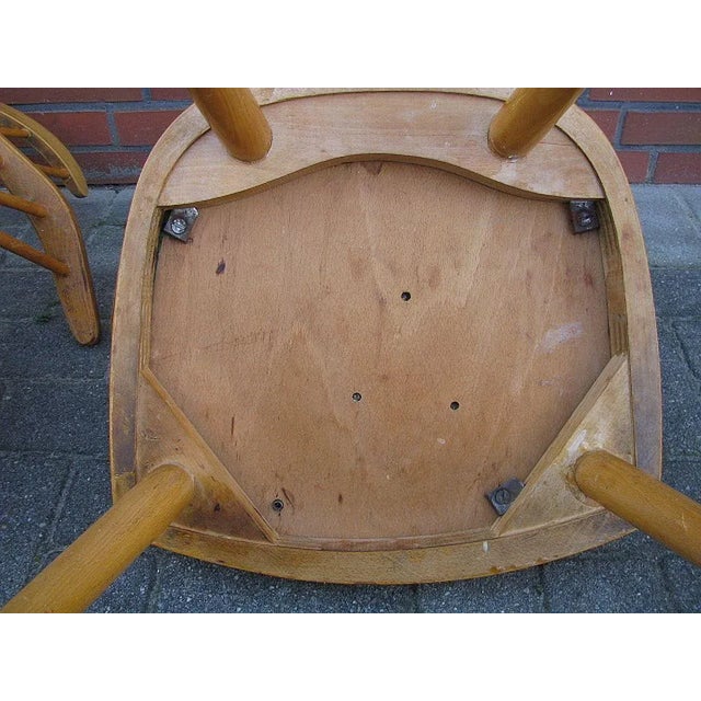 Wood Set of Rockabilly Dining Chairs, 1950s, Germany For Sale - Image 7 of 18