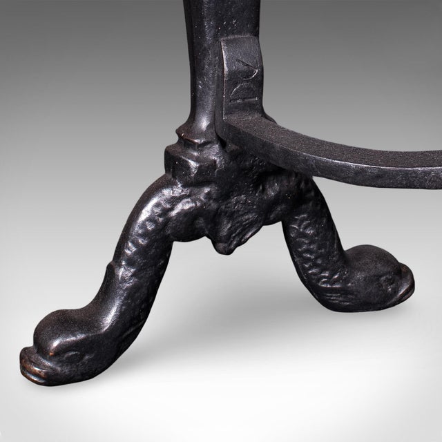 Pair of Vintage Figural Andirons, English, Fire Dog, Fireplace Rests, Art Deco For Sale - Image 11 of 11