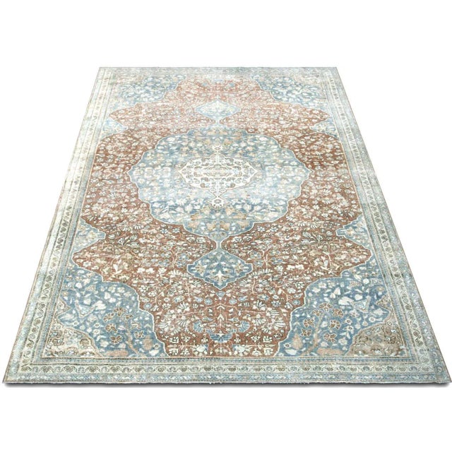 1940s Persian Tabriz Rug For Sale In Los Angeles - Image 6 of 7