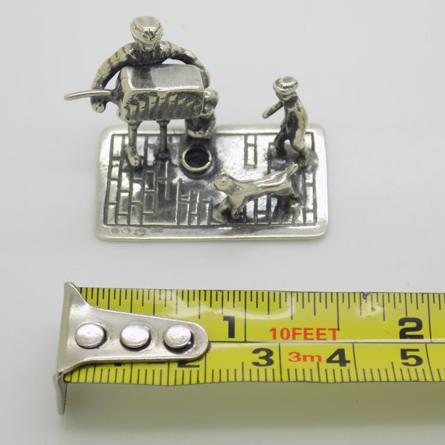 Vintage British Handmade Genuine Sterling Silver 925 Figurine, 1940s For Sale - Image 12 of 13