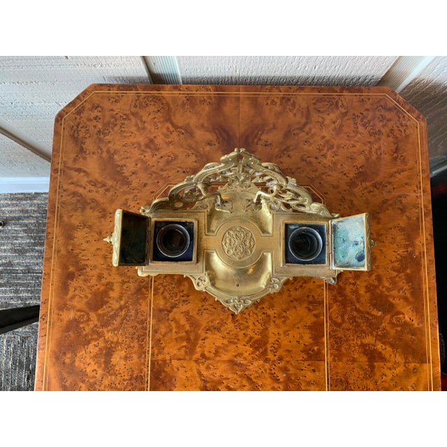 English Early English Art Nouveau Ink Well For Sale - Image 3 of 7