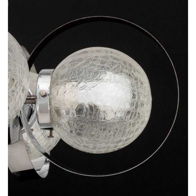 Italian Modern Chrome Ring Chandelier For Sale In New York - Image 6 of 8