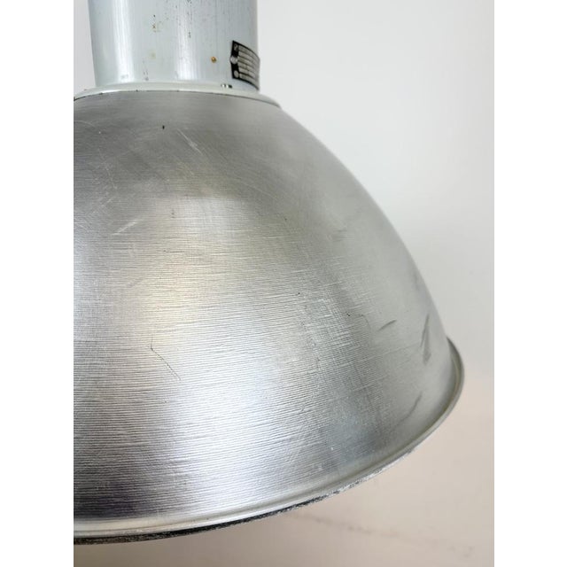 Metal Large Industrial Aluminium Pendant Light from Elektrosvit, 1960s For Sale - Image 7 of 18