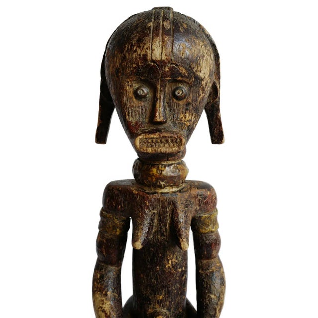 Antique Old African Fang Female Figure on Post For Sale In Los Angeles - Image 6 of 10