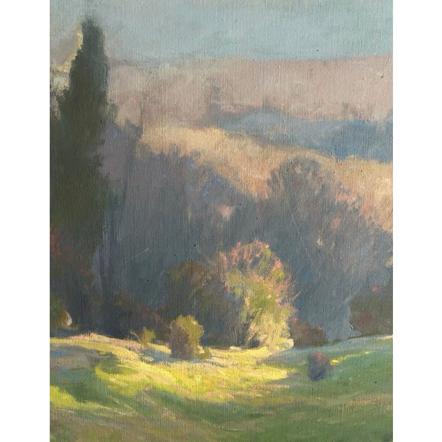 Late 20th Century John Phillip Osborne Nj Original Oil on Canvas Painting Signed Tonal Landscape Art For Sale In New York - Image 6 of 10