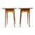 Early 20th Century Pair River Bend LTD Federal Tiger Maple Butterfly Top Stands, Signed, 20thC For Sale - Image 5 of 13