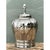 Vintage Silver Mirror Finish Glazed Ceramic Lamp For Sale - Image 10 of 12