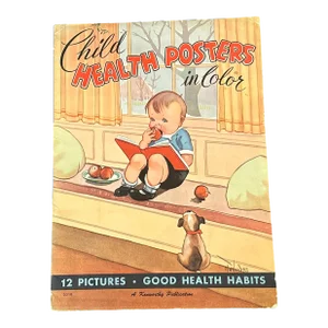 Vintage Children's School Classroom Poster Set