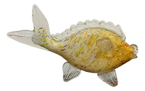 Murano Glass Fish Sculpture, 1960s