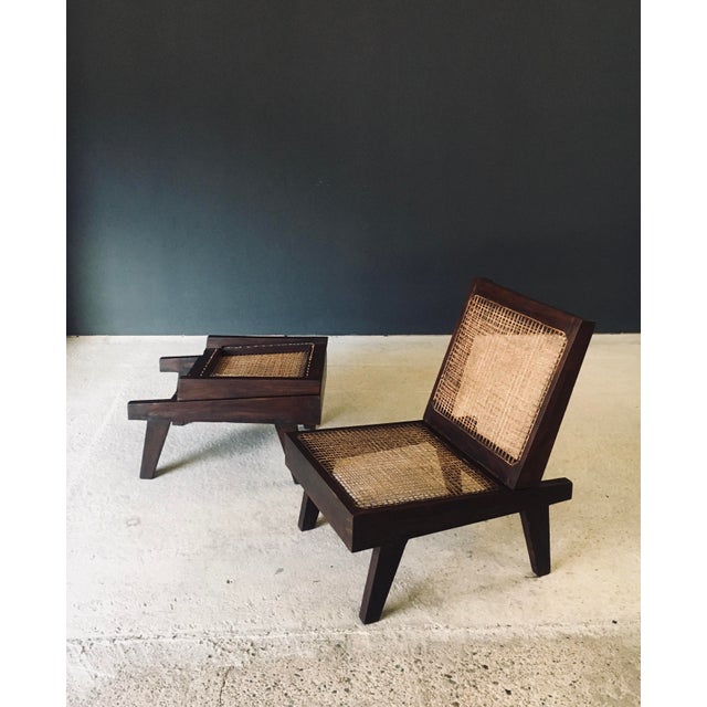 Low Modernist Folding Chairs by Pierre Jeanneret for Chandigarh, India, 1960s, Set of 2 For Sale - Image 12 of 18