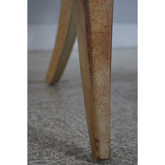 Pair Henredon Gold Finish Decorator Open Armchairs For Sale - Image 11 of 18