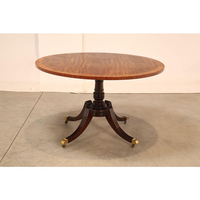 Baker Furniture 'Collectors Edition' Round Mahogany Pedestal Dining Table For Sale - Image 15 of 18