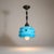 Art Deco Blue Opaline Glass Lamp, 1890s For Sale - Image 3 of 4