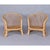 Franco Albini Pair of Vintage Trellis Woven Barrel Back Rattan Lounge Chairs For Sale - Image 4 of 17
