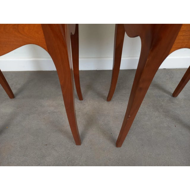 Louis Xv Style Bedside Tables, 1950s, Set of 2 For Sale - Image 4 of 17